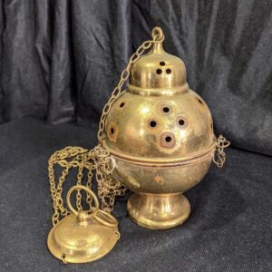 Original Traditional Vintage Brass Church Censer Thurible Incense Burner (SOLD)