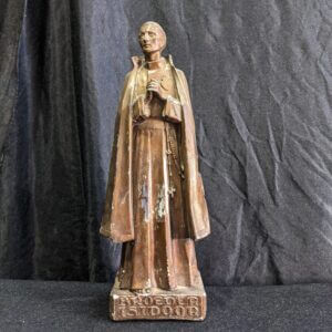 Vintage Belgian Religious Statue of Saint Joseph Broeder Isidore (SOLD)