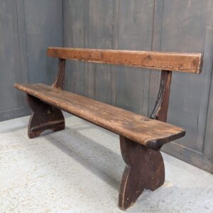 Simple Victorian Country Pine Bar Back Church Benches (SOLD)