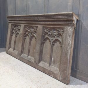 Very Fine Mid 19th Century Antique Carved Oak Over Panel from All Saints Bedworth (SOLD)