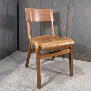 Early 1970's Vintage Teak Coloured Ply Stacking Chairs (SOLD)