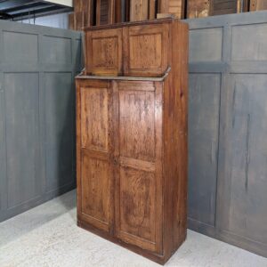 Large Unusual Victorian Pine Cupboard on Cupboard (SOLD)