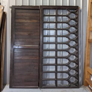 Two Long & Tall Oak Victorian Gothic Room Divider Panels Panelling SALE (SOLD)