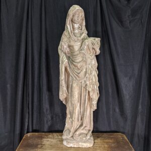 Large Damaged Antique Plaster Religious Statue of Madonna (SOLD)