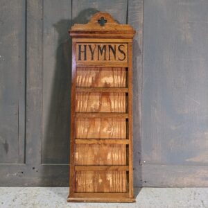 Vintage Oak & Ply Hymn Board with 'Hymns' Picked out in Black (SOLD)