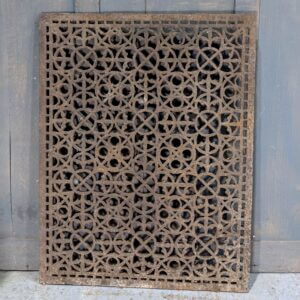Very Large Nearly Square Antique Cast Iron Church Floor Grills Gratings (SOLD)