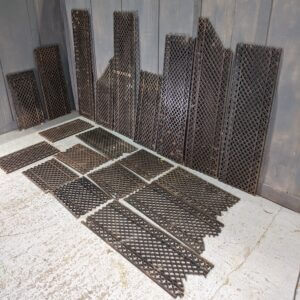 Over 14m Project Set of 20 Antique Cast Iron Church Grills Gratings (SOLD)