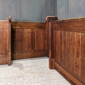 9.4m Hounslow Medium Oak Mid Century Church Pew Fronts Panels Panelling (SOLD)