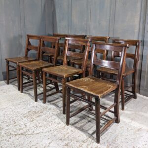 Antique Church Chapel Chairs from St Catherines Bow East London (SOLD)