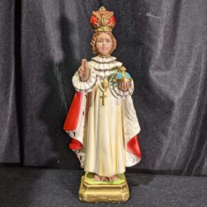 Large Table Size Italian Religious Statue in Plaster of the Child of Prague (SOLD)
