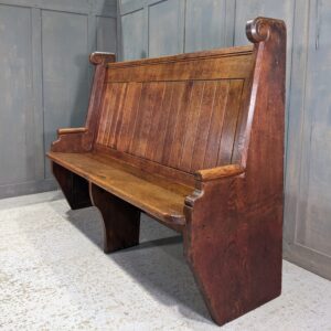 Hounslow High Back Oak Vintage Church Choir Pews Benches (SOLD)