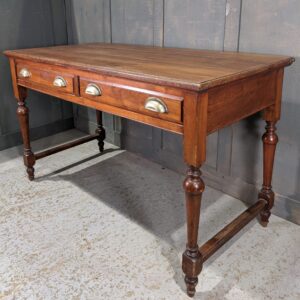 Two Drawer Antique Mahogany Hall Table (SOLD)