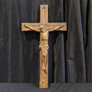 Vintage German Carved Oak & Limewood Crucifix (SOLD)