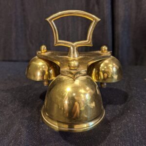 Cone Based Brass Altar Three Bells Sanctus Bell Sacring Chime Set (SOLD)