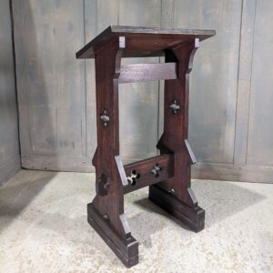 Dark Oak Victorian Prie Dieu Prayer Desk from St George's Preston (SOLD)