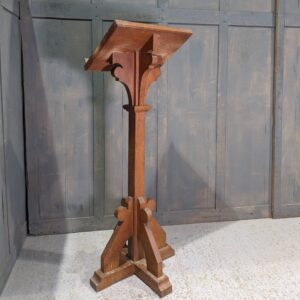 Mid Century Classic Oak Pedestal Church Lectern Ambo (SOLD)