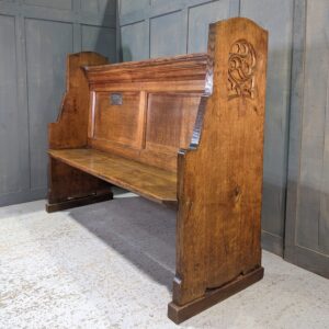 Medium Size Highback Vintage Gothic Choir Pew (SOLD)
