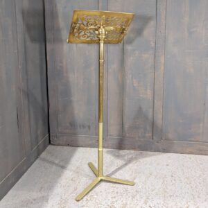 Smaller Height Ornate Brass & Steel Church Lectern Music Stand (SOLD)