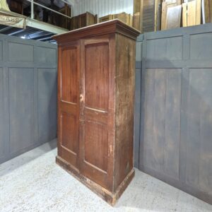 1900's Pine Two Door Church Wardrobe/Cupboard (SOLD)
