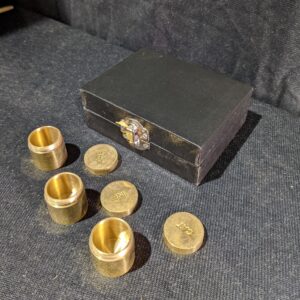 Boxed Travelling Communion Set with Three Holy Oil Stocks (SOLD)