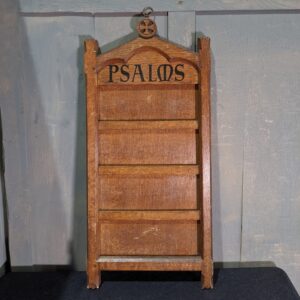 Victorian Oak Four 'Psalms' Hymn Board from St Nicholas' Church Trowbridge (SOLD)
