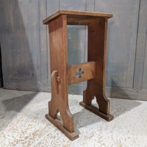Crypt Find Small Vintage Oak Prayer Desk Prie Dieu from St Nicholas' Trowbridge (SOLD)