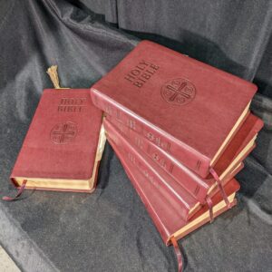Burgundy Leatherette American Bibles with Book Marks (SOLD)