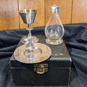 1930's Vintage English Silver Plate Travelling Communion Set (SOLD)