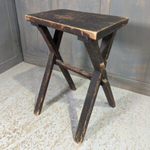Crude Pine Antique X-Frame Stool (SOLD)