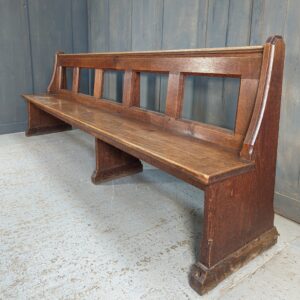 Wokingham St Mary the Virgin Antique Oak Open Back Lady Chapel Pews Benches (SOLD)