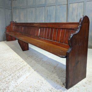 Wimbledon Bethel Chapel 19th Century Antique Pine Church Chapel Pew Bench No Kick Boards (SOLD)