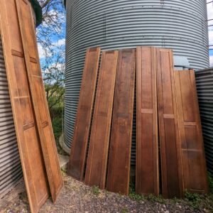 Nine Lengths 27m Plus Run Narrow Vintage Oak Panelling Panels (SOLD)