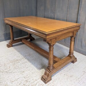 Large Very Fine Antique Oak Refectory Communion Altar Dining Table (SOLD)