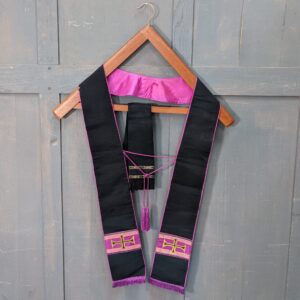 Black & Purple Stole with Pectoral Tie & Black Maniple (SOLD)