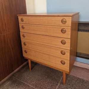1970's Vintage G Plan Abigail's Party Style Chest of Drawers (SOLD)