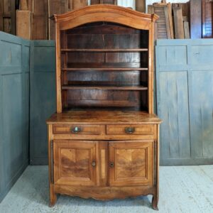Antique Cherry Wood Inlaid French Dresser Cabinet