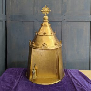 Unusual & Striking Golden Conical Vintage Tabernacle with Key (SOLD)