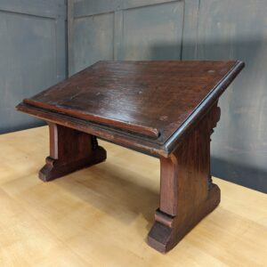 Heavy Victorian Gothic Pitch Pine Missal Book Stand (SOLD)