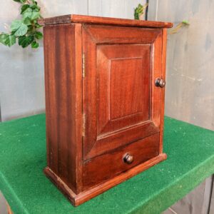 Small Charming Antique Vestry Mahogany Cupboard with Drawer (SOLD)