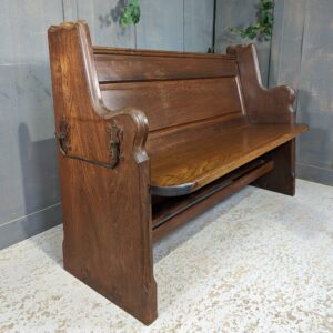 Vintage 'Canadian Oak' Panelled Church Chapel Pews Benches from Epsom (SOLD)