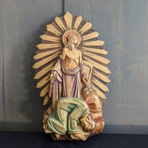 Resurrected Christ Wall Plaque with Prostrated Roman Soldiers (SOLD)