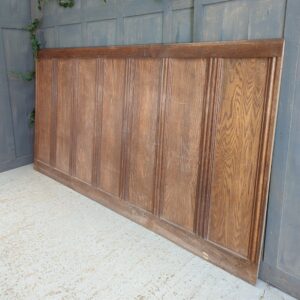 Large Vintage Seven Panel Solid Oak Section of Panelling (SOLD)