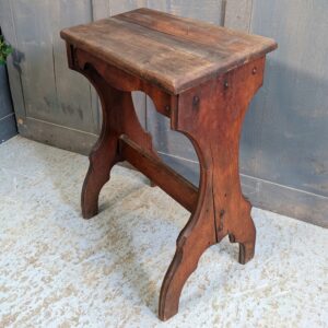 Antique Hardwood Harmonium Organist Stool Crypt Find (SOLD)