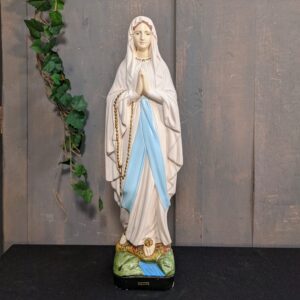 Vintage 1960's French 'Pene Alban' Our Lady of Lourdes Religious Statue Virgin Mary (SOLD)