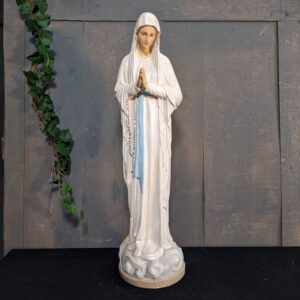 Tall Elegant Vintage French Religious Statue Version of Immaculate Conception Virgin Mary (SOLD)