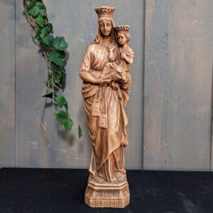 1970's Vintage French Plaster Religious Statue Madonna Mother & Child (SOLD)