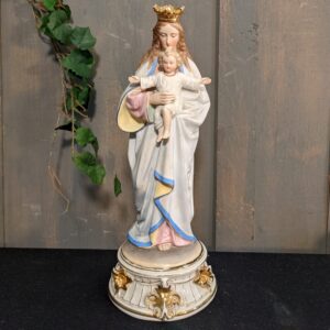 Charming 1950's Vintage Traditional Style Madonna Virgin & Child Religious Statue (SOLD)