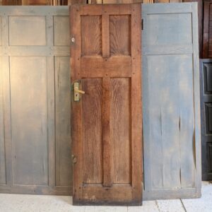 Solid Oak Four Panel Standard Size Church Door from St Mary's Walthamstow (SOLD)