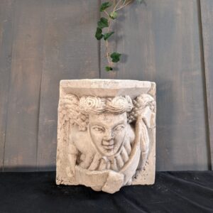 Medieval Style Plaster Figurative Buttress Plinth Bracket Support (SOLD)