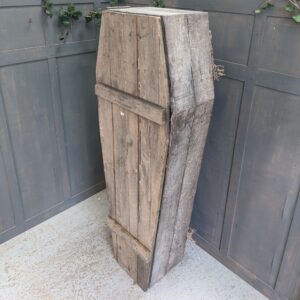 Full Size Aged & Distressed Pine Coffin (SOLD)